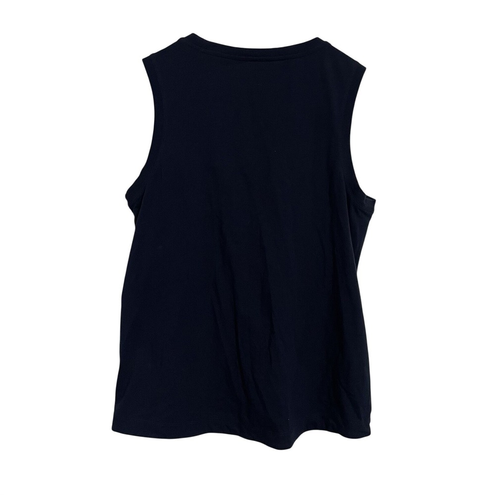 Athleta Navy Blue Sleeveless Ruched Waist Tank Top Womens Size Small - Picture 6 of 7
